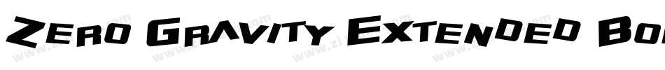 Zero Gravity Extended Bold Italic字体转换